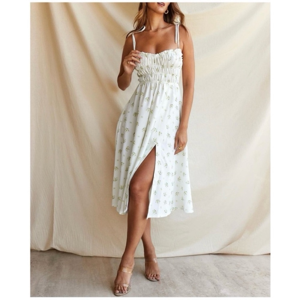 House of cb cristabel ruched midi dress Christabel
